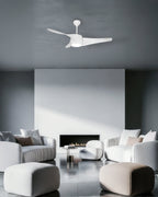 Wave White LED- Simply Modern Fan