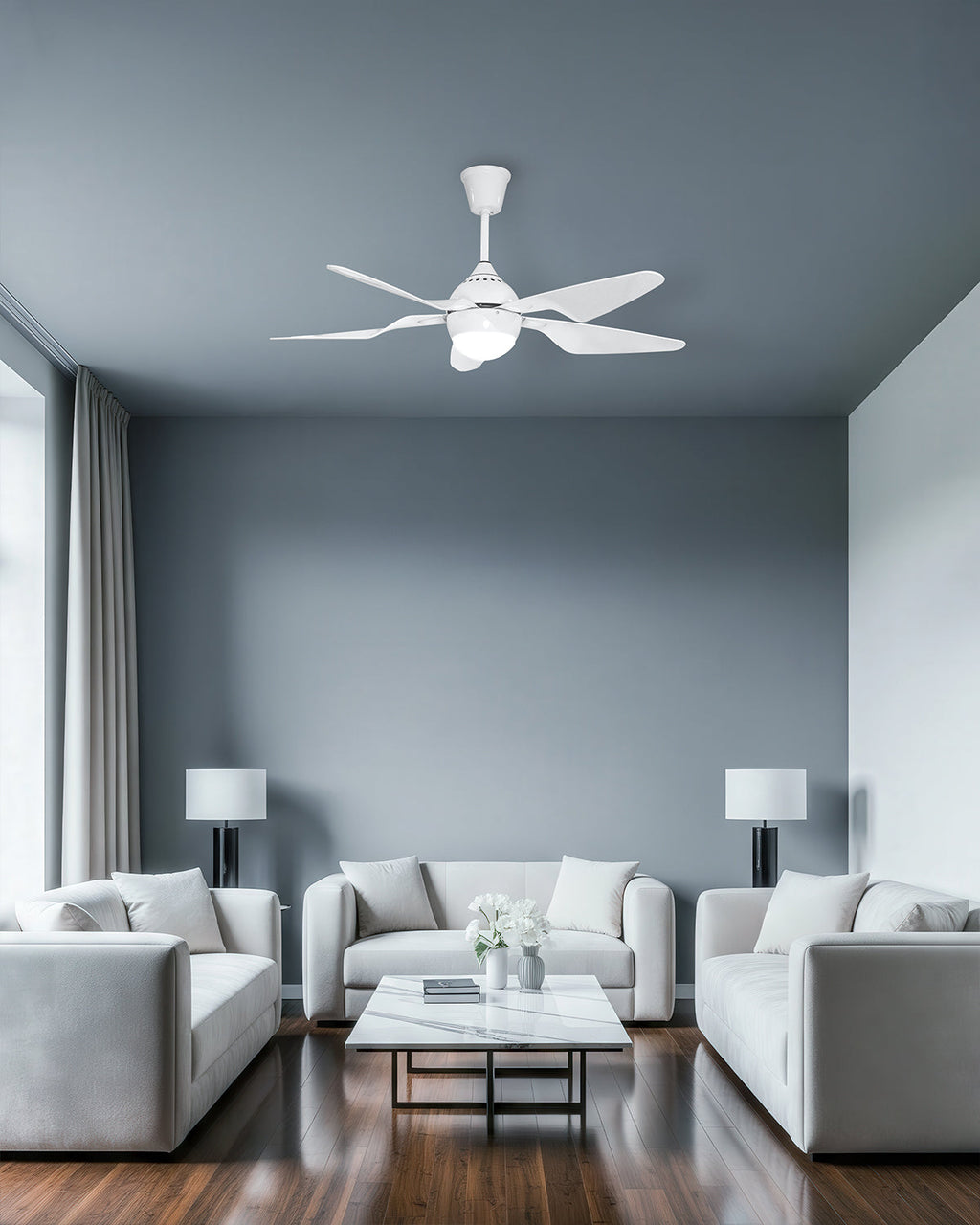White Knight LED - Simply Modern Fan