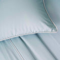 Piping Luxe Pillowcase Pair | 600 Thread Count | Extra Large | Blue Mist