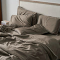 Piping Luxe Pillowcase Pair | 600 Thread Count | Standard | Mocha