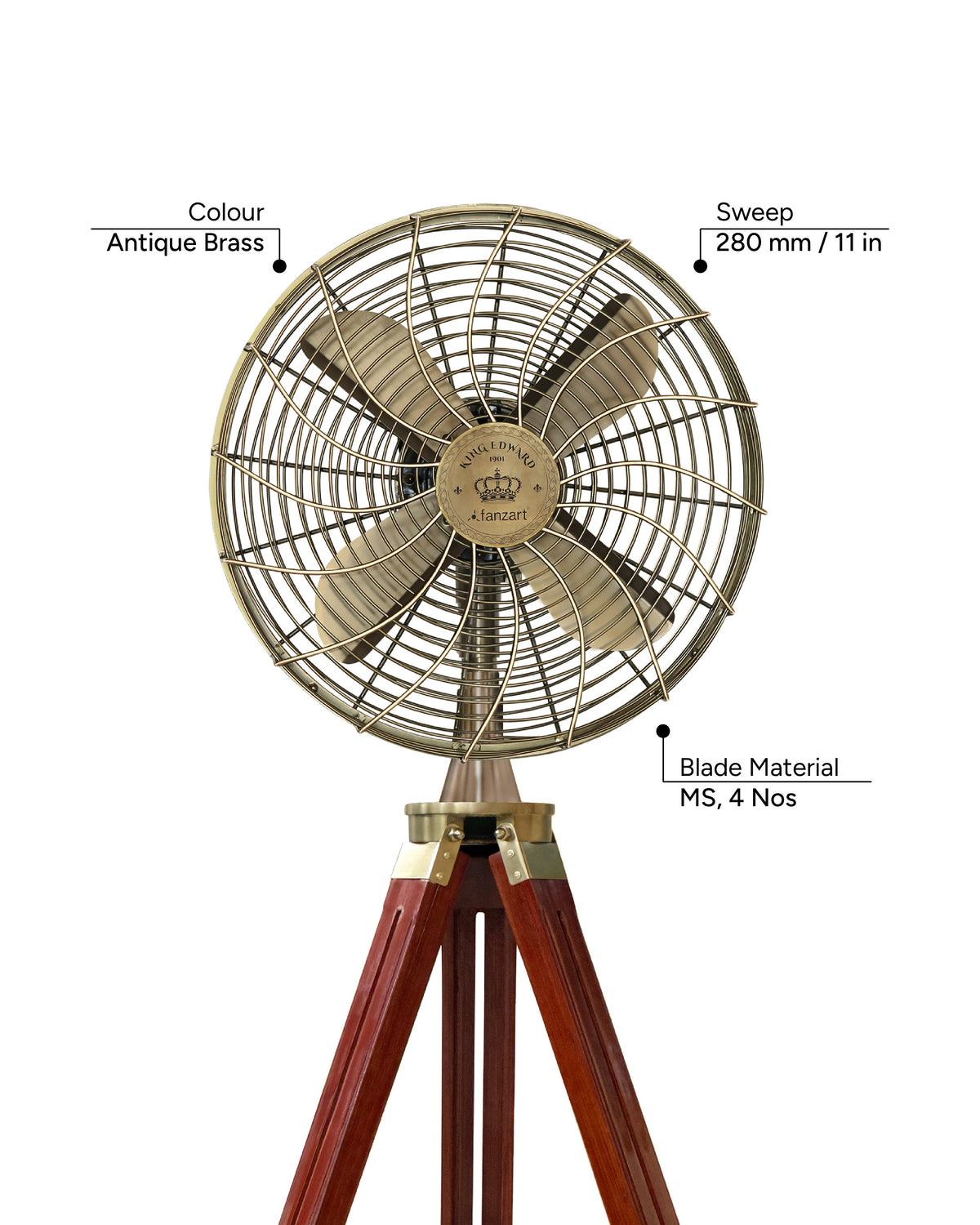 King Edward 12'' - Royal Tripods Fan