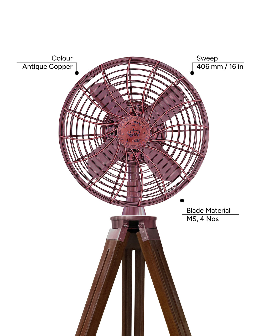 King Edward 18''- Royal Tripods Fan