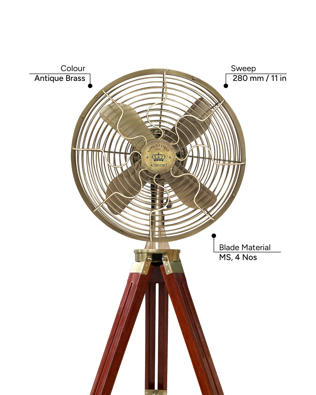 King George 12'' - Royal Tripods Fan