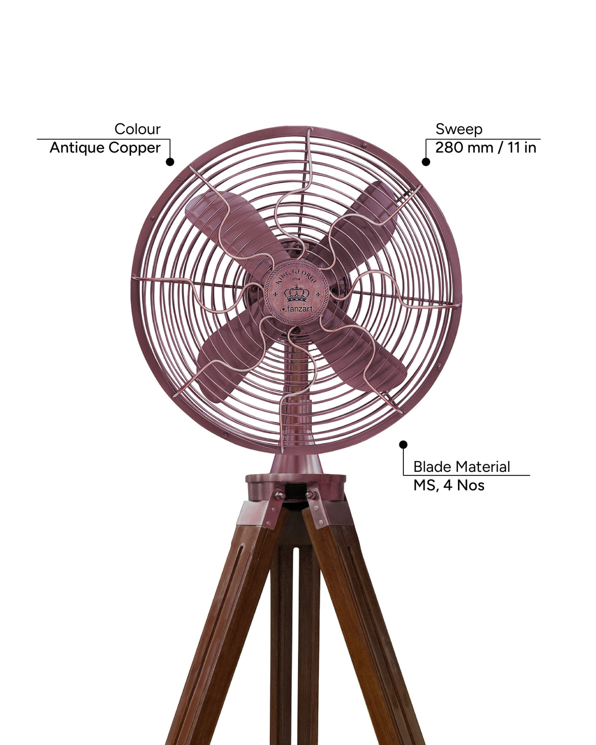 King George 12'' - Royal Tripods Fan