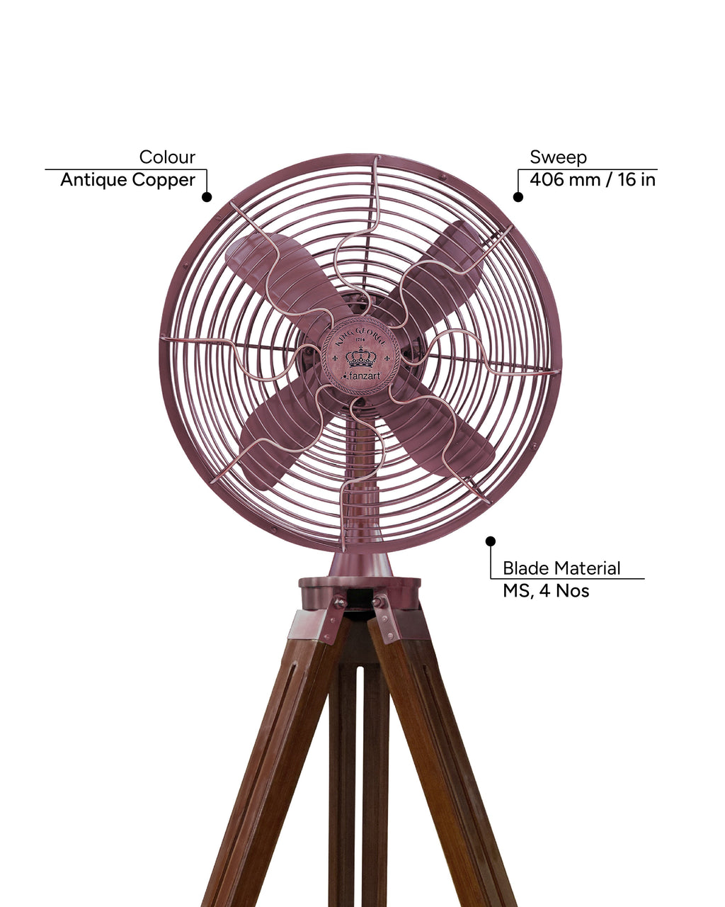 King George 18''- Royal Tripods Fan