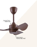 Micron- Modern Wooden Fan