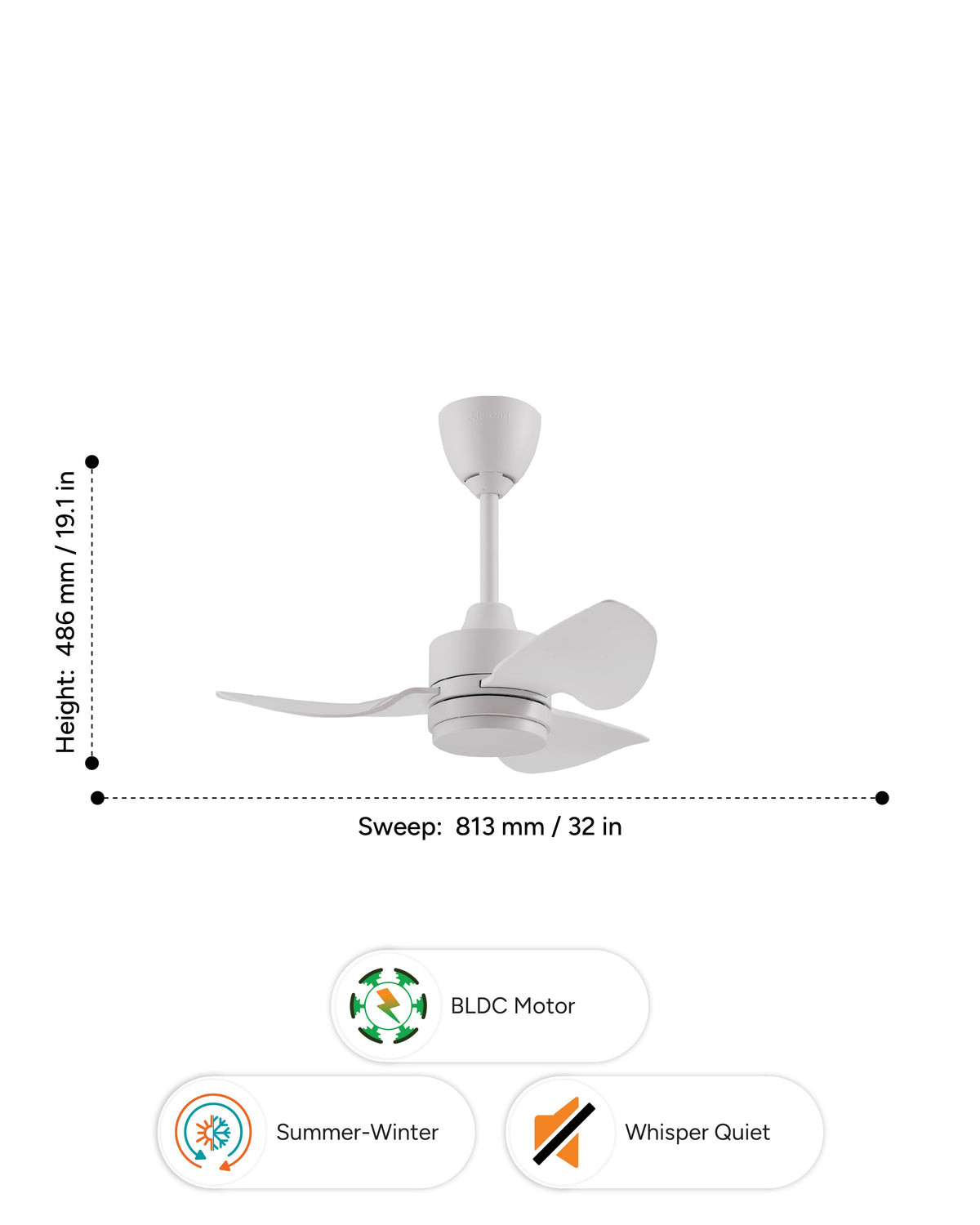 Micron- Modern Wooden Fan