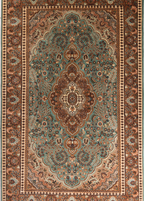 Teal Garden — Venjara Carpets