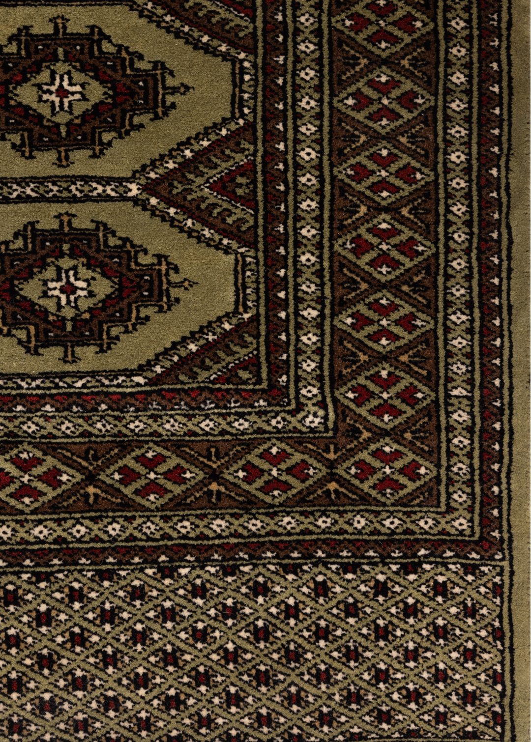 Bukhara Green — Venjara Carpets