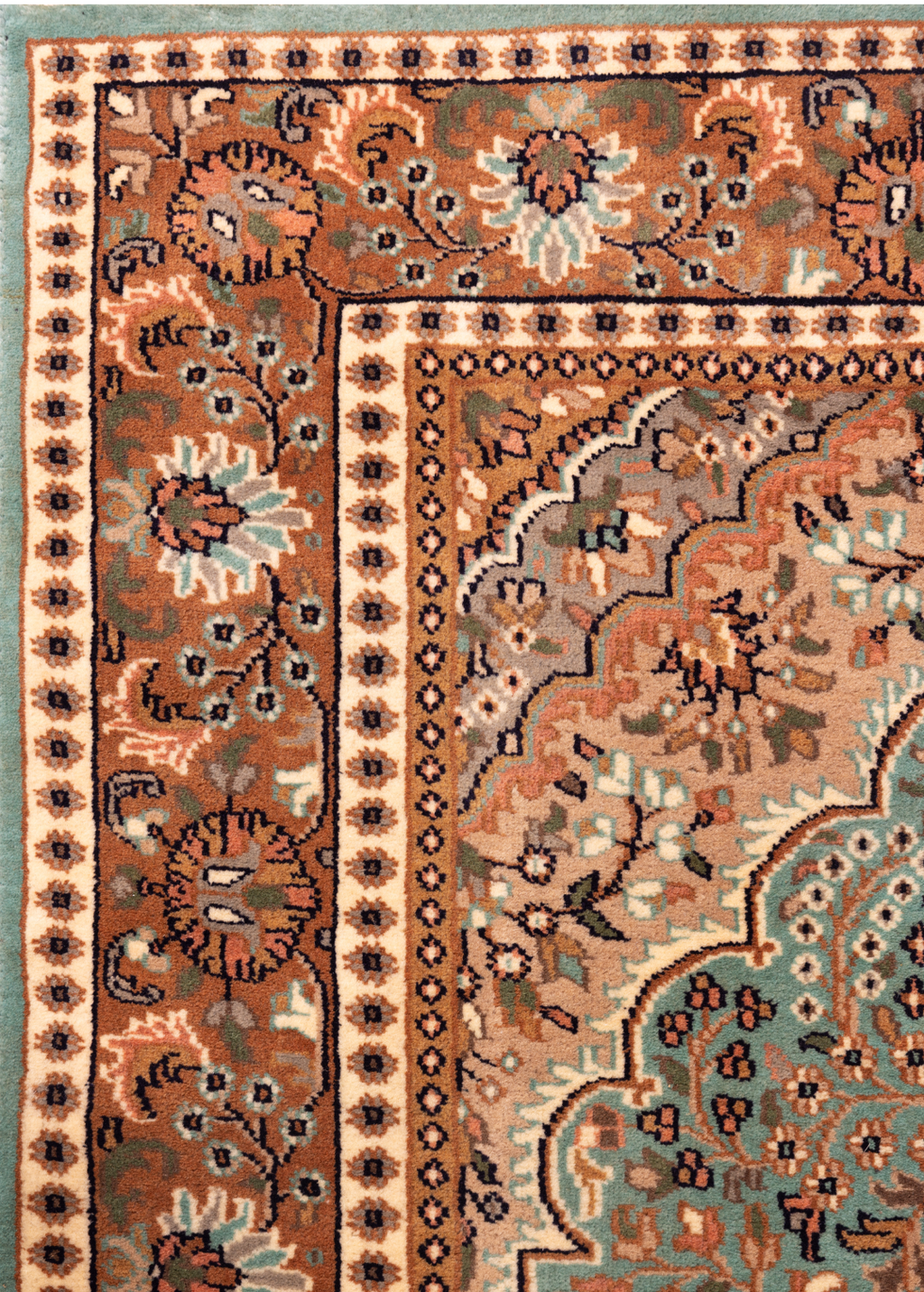 Teal Garden — Venjara Carpets