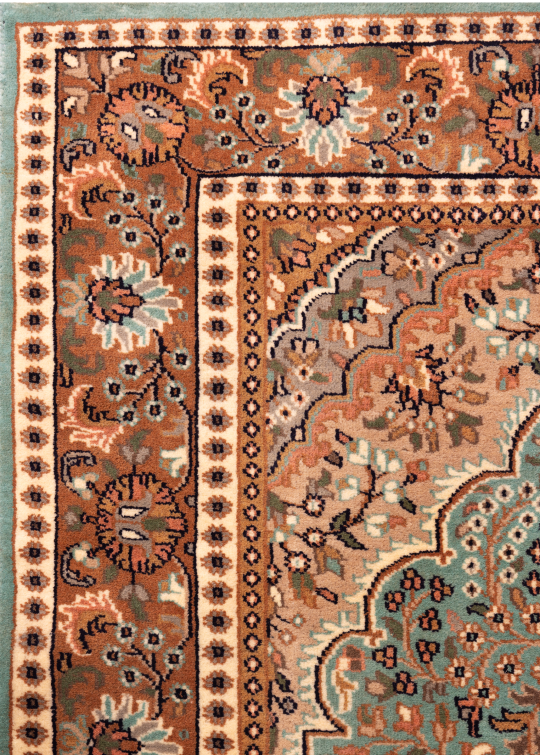 Teal Garden — Venjara Carpets