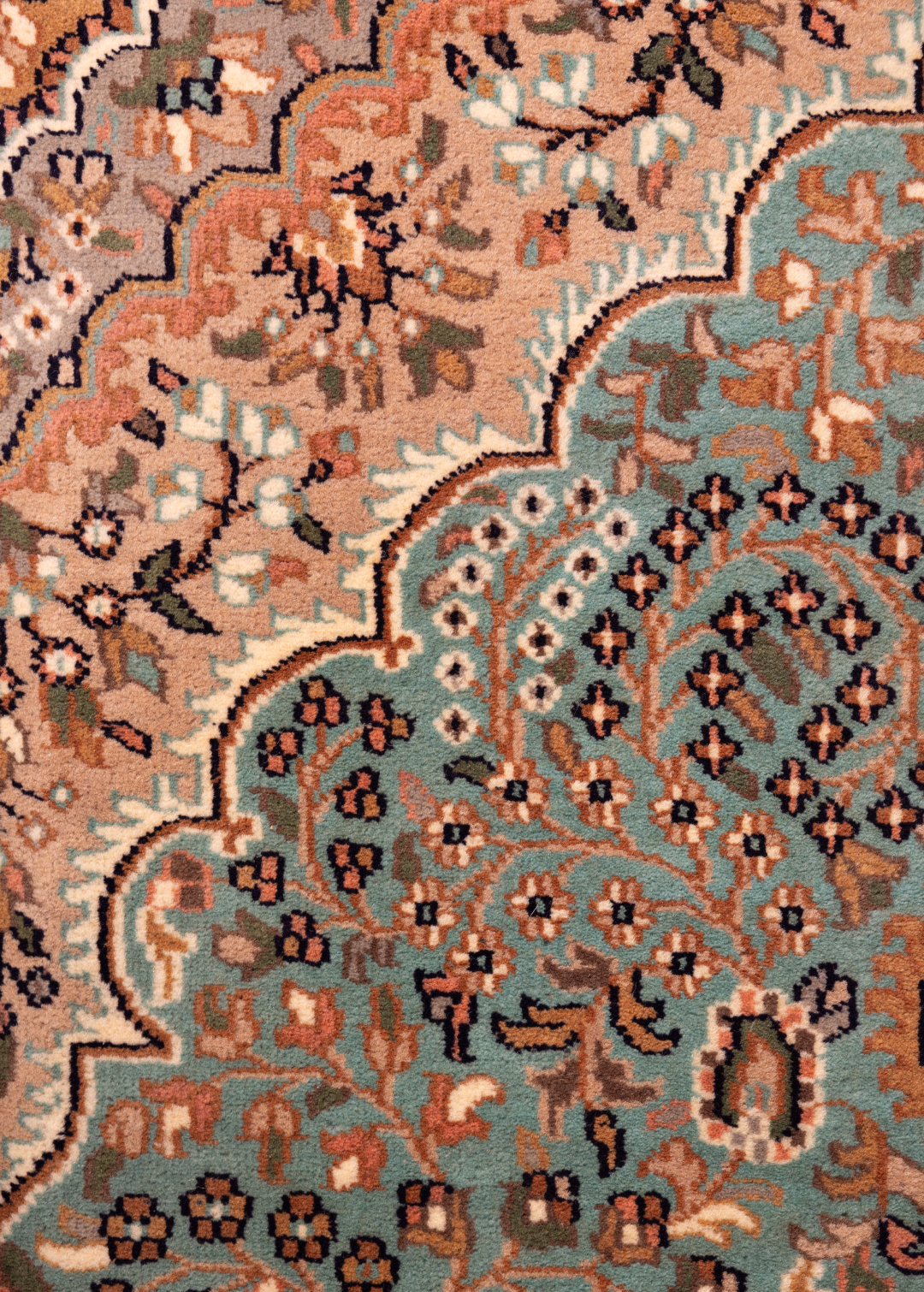 Teal Garden — Venjara Carpets