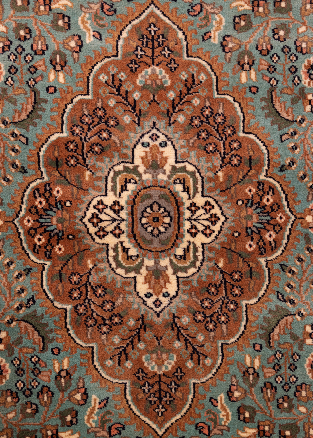 Teal Garden — Venjara Carpets
