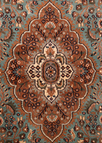 Teal Garden — Venjara Carpets