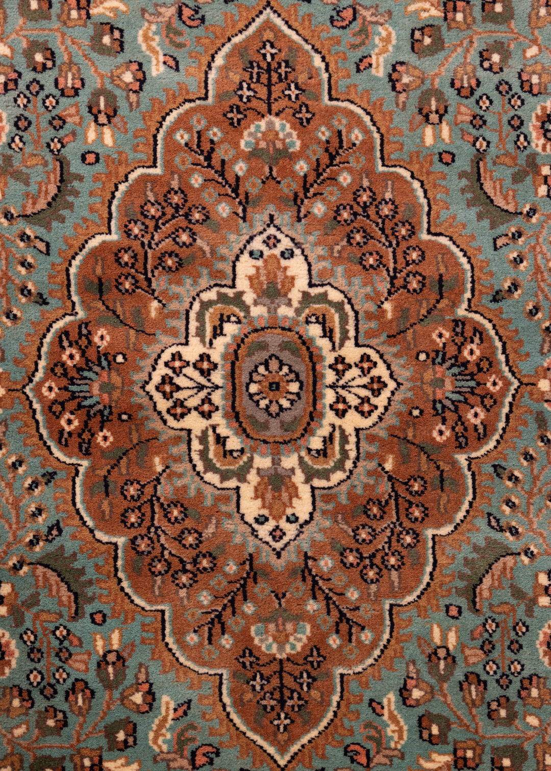 Teal Garden — Venjara Carpets