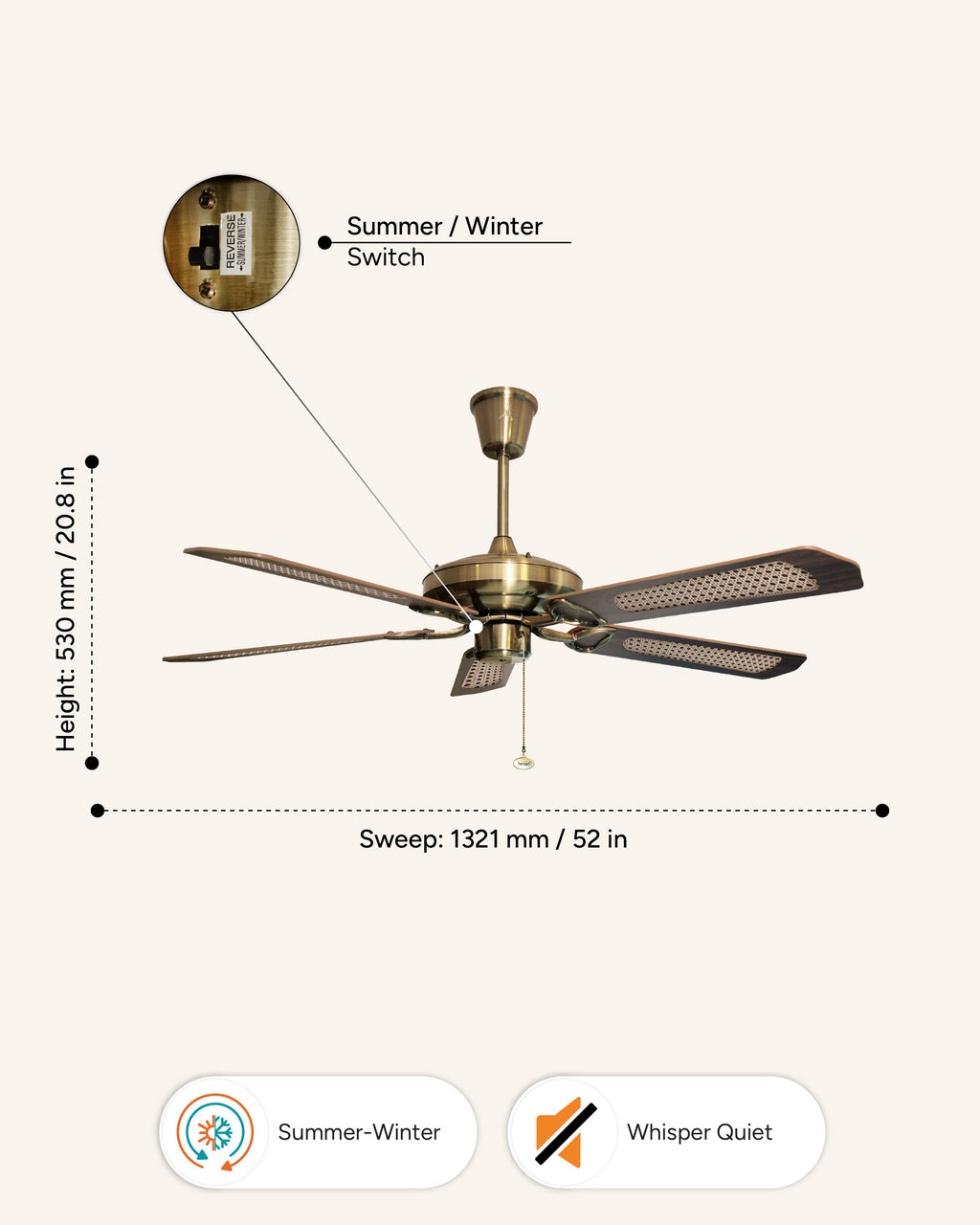 Nizam - Classical Vintage Fan