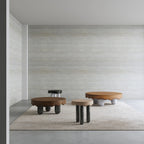 Melt Marble Table — wood and marble center table