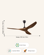 Pegasus - Modern Wooden Fan