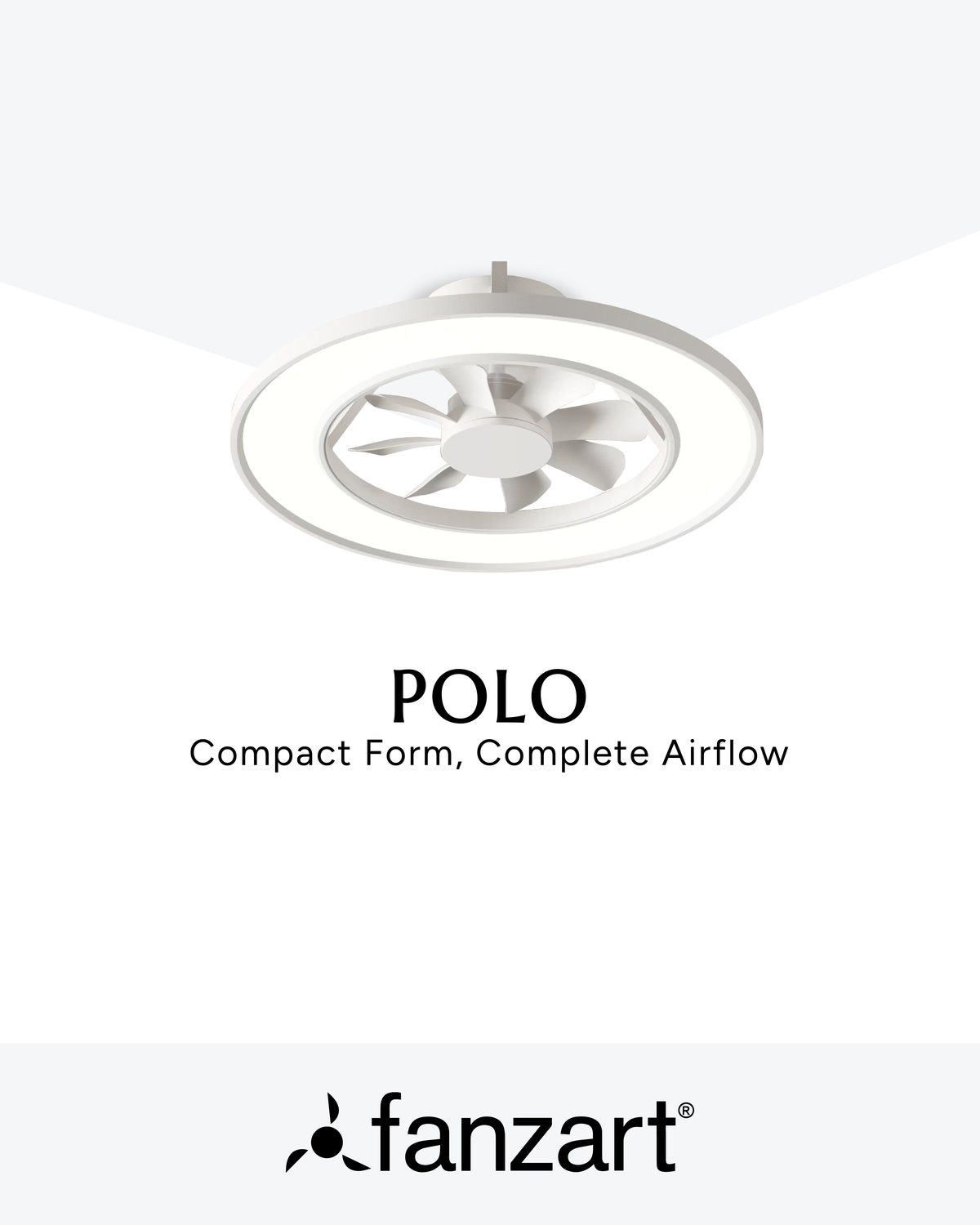 Polo - Hugger (Low-Ceiling) Fans