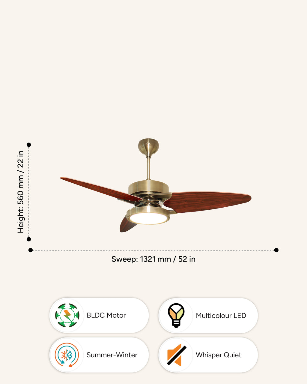 Propeller - Modern Wooden Fan