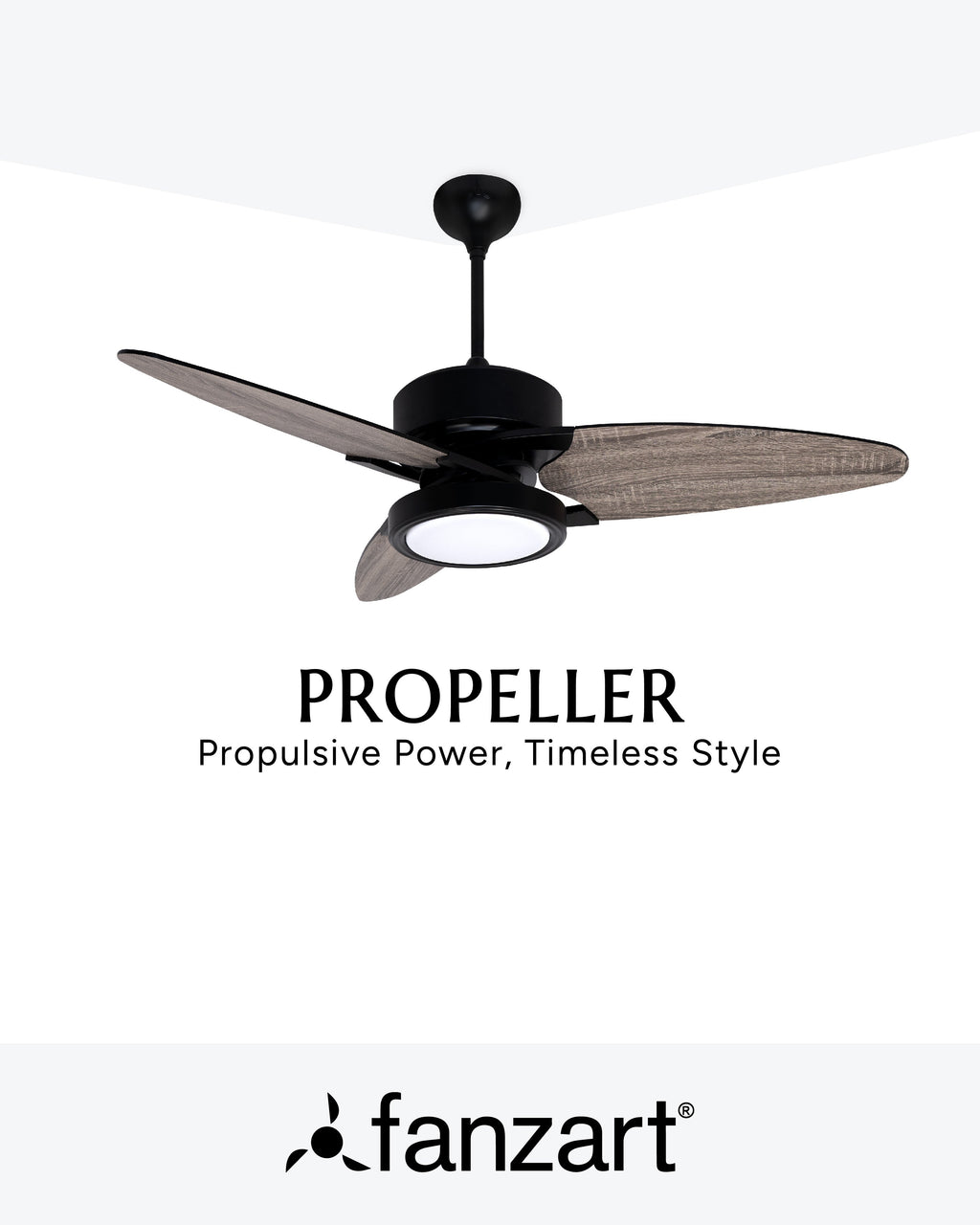 Propeller (Reversible Blades) - Modern Wooden Fan