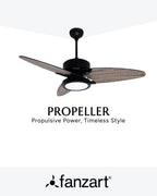 Propeller (Reversible Blades) - Modern Wooden Fan