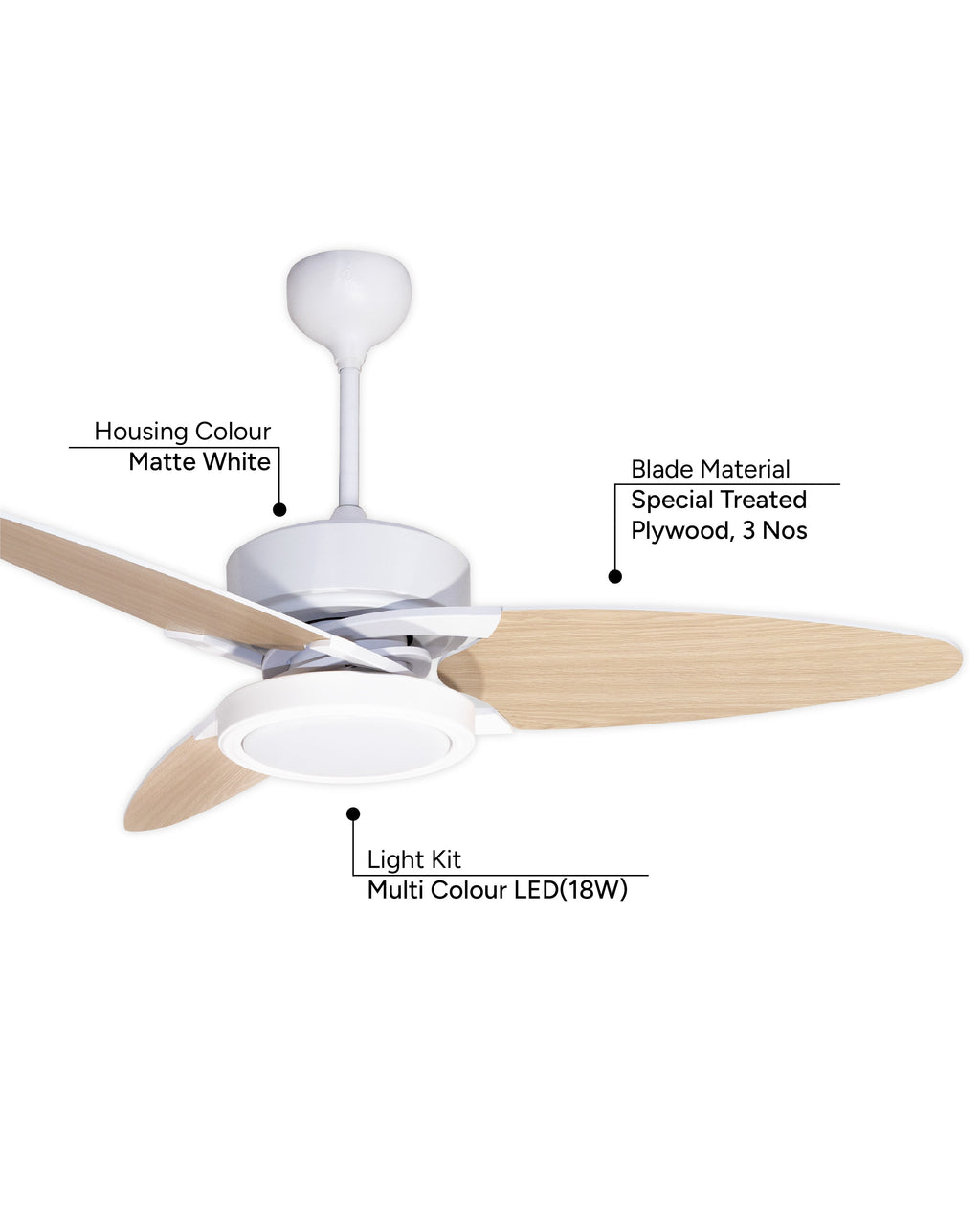 Propeller (Reversible Blades) - Modern Wooden
