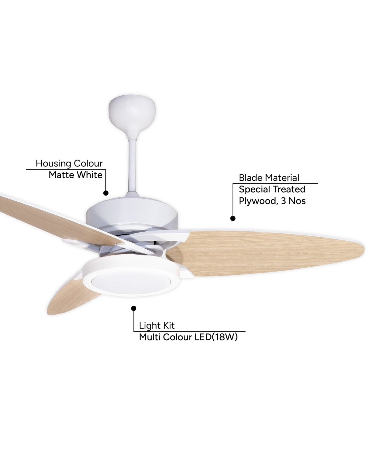 Propeller (Reversible Blades) - Modern Wooden
