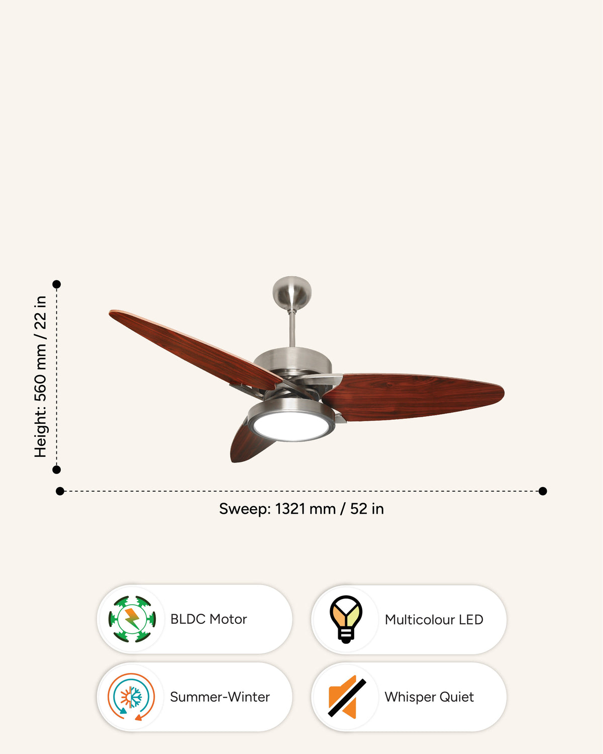 Propeller - Modern Wooden Fan