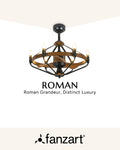 Roman - Exotic Fandelier