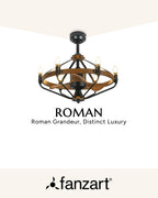 Roman - Exotic Fandelier