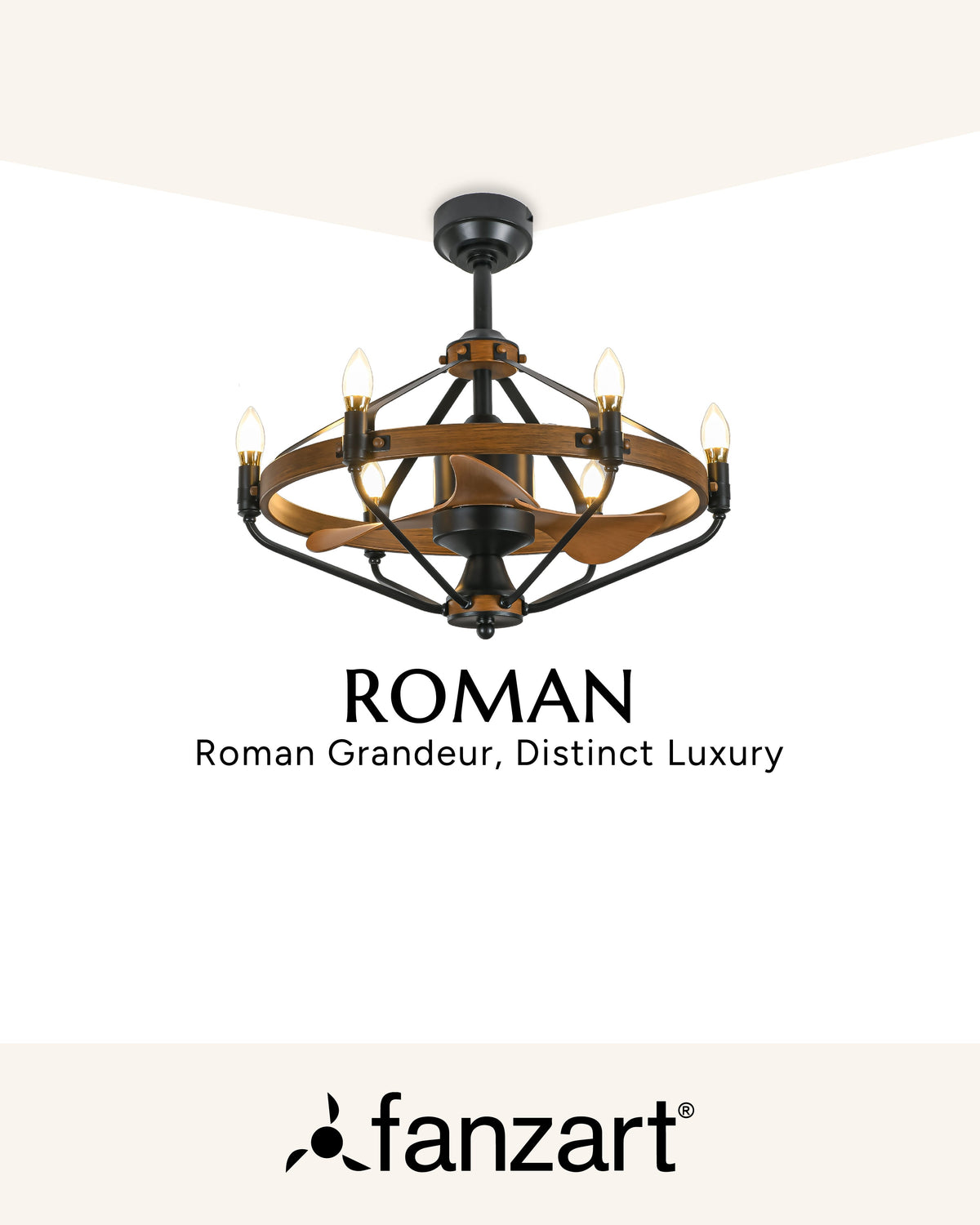 Roman - Exotic Fandelier
