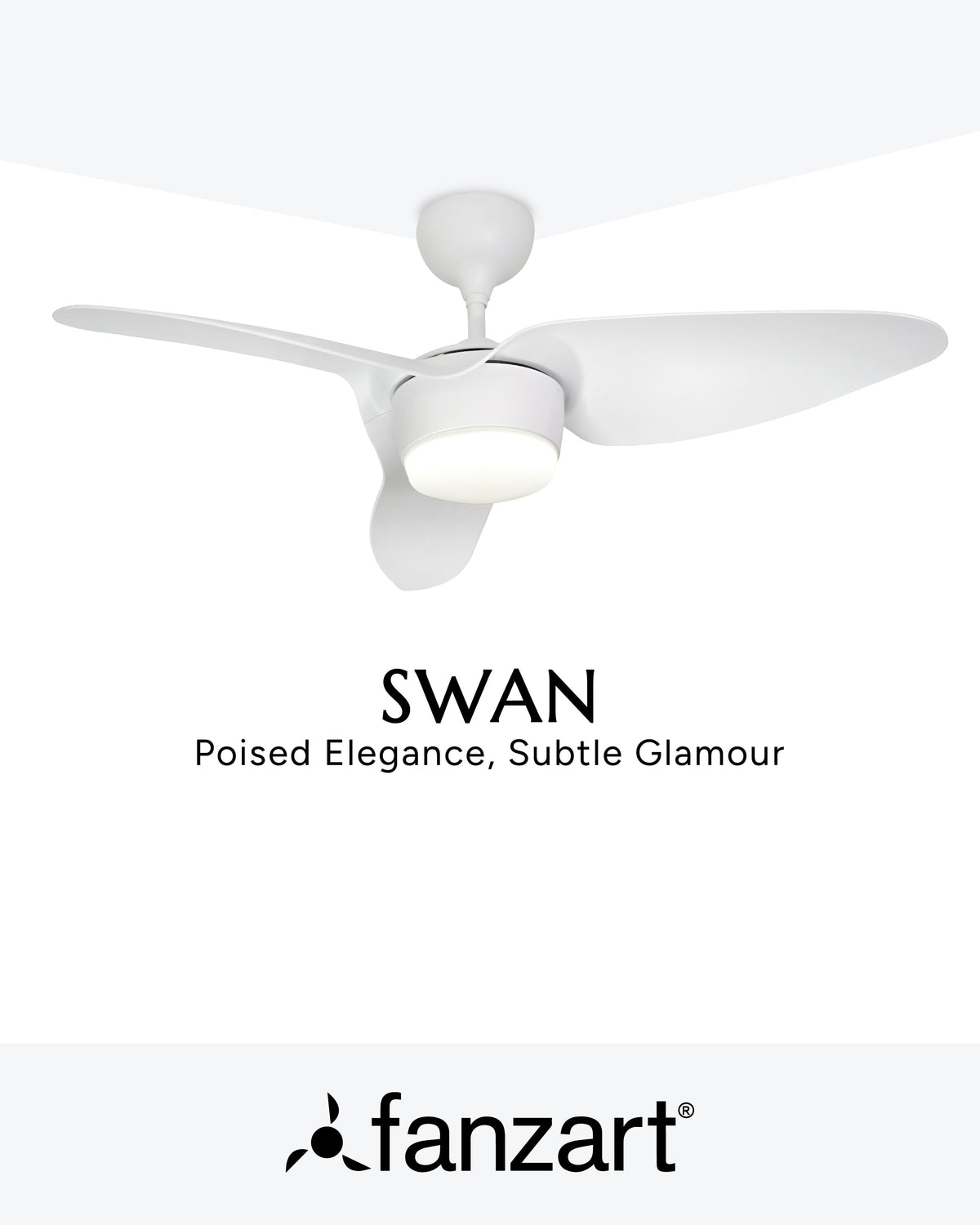 Swan- Simply Modern Fan