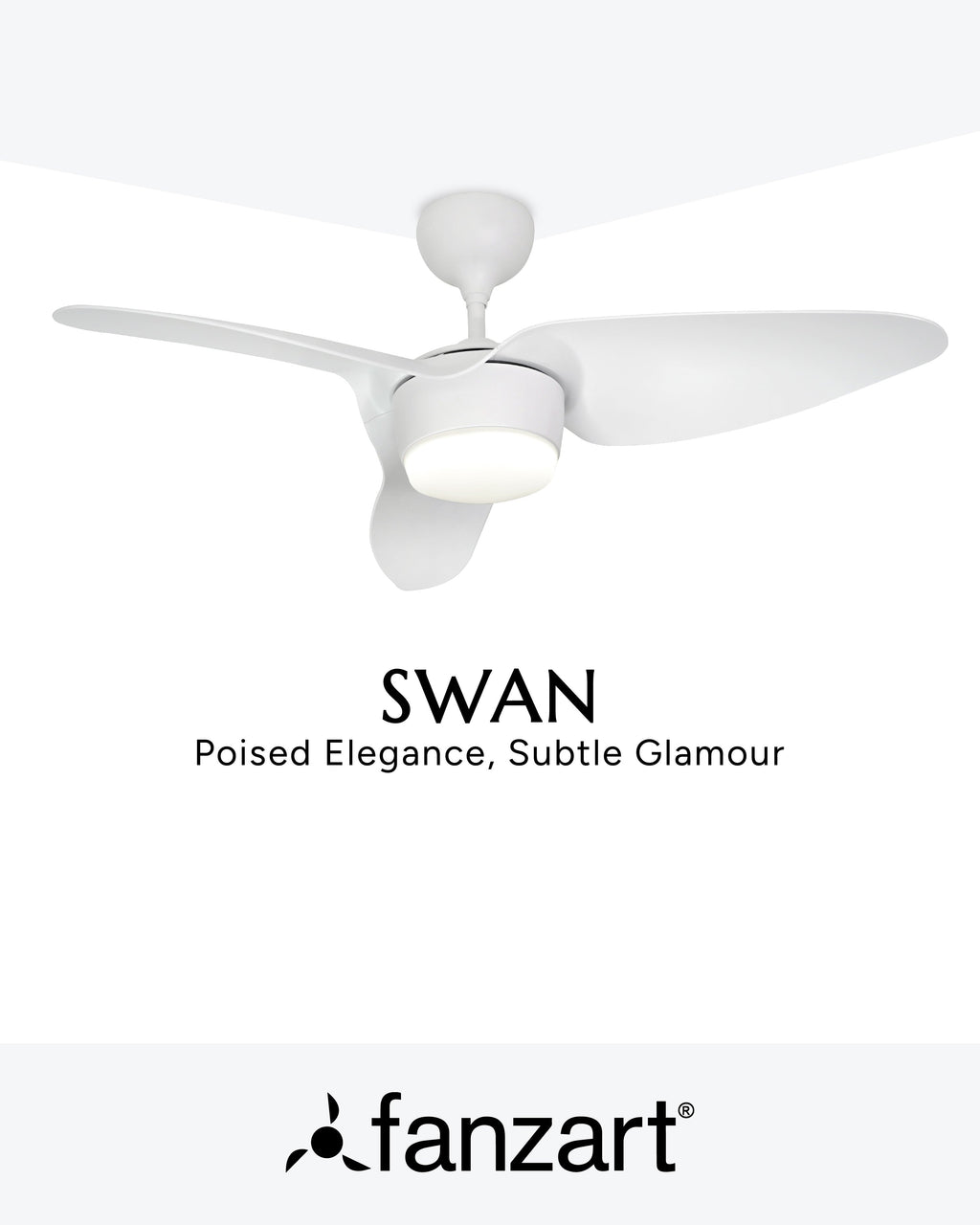 Swan- Simply Modern Fan
