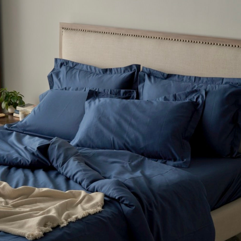 Classic Luxe Duvet Cover | 600 Thread Count | King | Midnight