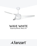 Wave White - Simply Modern Fan