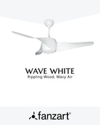Wave White - Simply Modern Fan