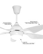 White Knight LED - Simply Modern Fan