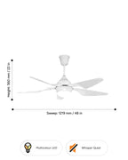 White Knight LED - Simply Modern Fan