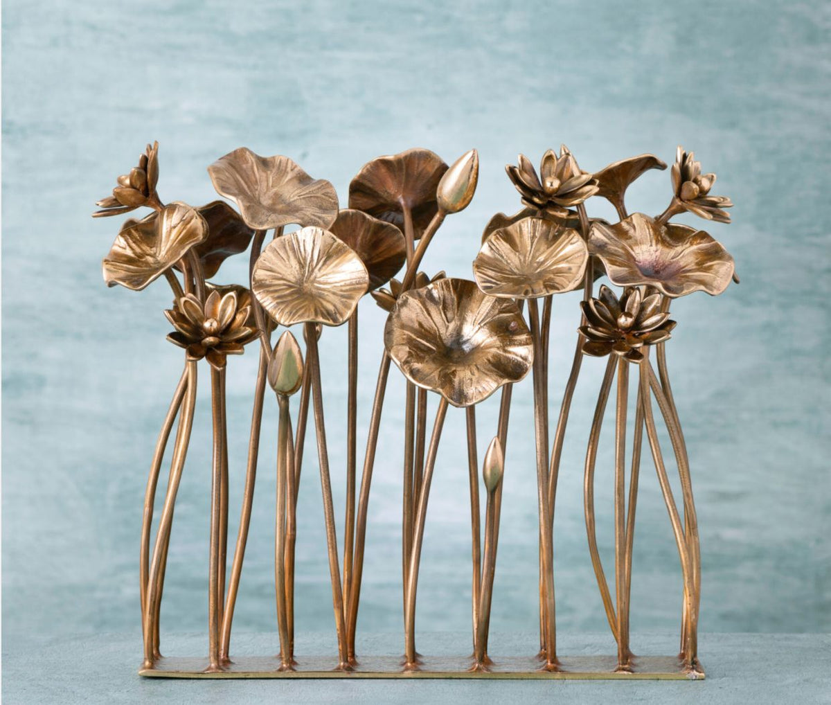 Brass Lotus Table Rail