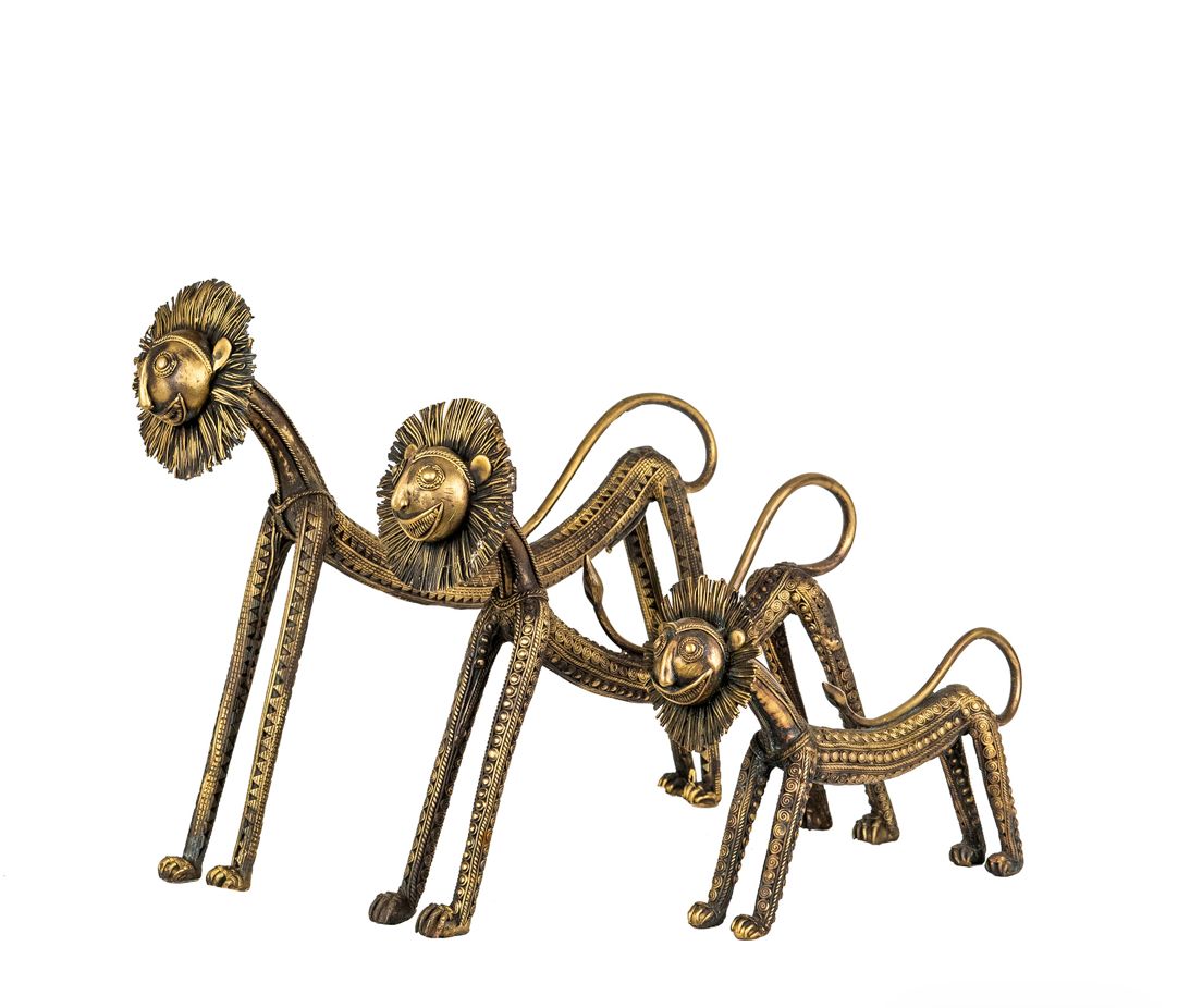 Dhokra Lion Set