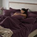 Piping Luxe Pillowcase Pair | 600 Thread Count | Extra Large | Burgundy
