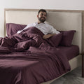 Clearance Luxe Sheet Set | 600 Thread Count | Fitted King | Classic Burgundy