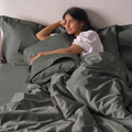 Classic Luxe Sheet Set | 600 Thread Count | Flat Queen | Olive