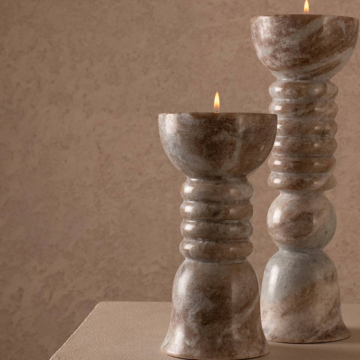 Chime candle stand -Torrento Marble — Harshita Jhamtani Designs