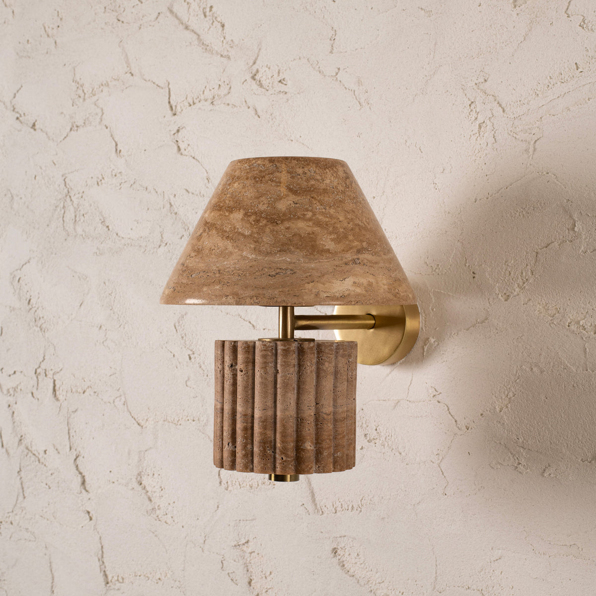 Rio Wall Light - Travertine — Harshita Jhamtani Designs