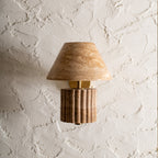 Rio Wall Light - Travertine — Harshita Jhamtani Designs