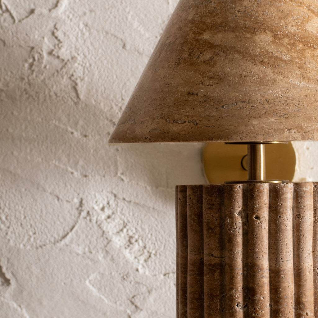 Rio Wall Light - Travertine — Harshita Jhamtani Designs