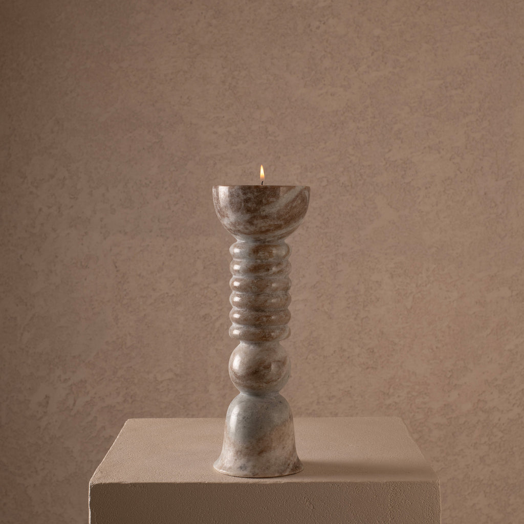 Chime candle stand -Torrento Marble — Harshita Jhamtani Designs