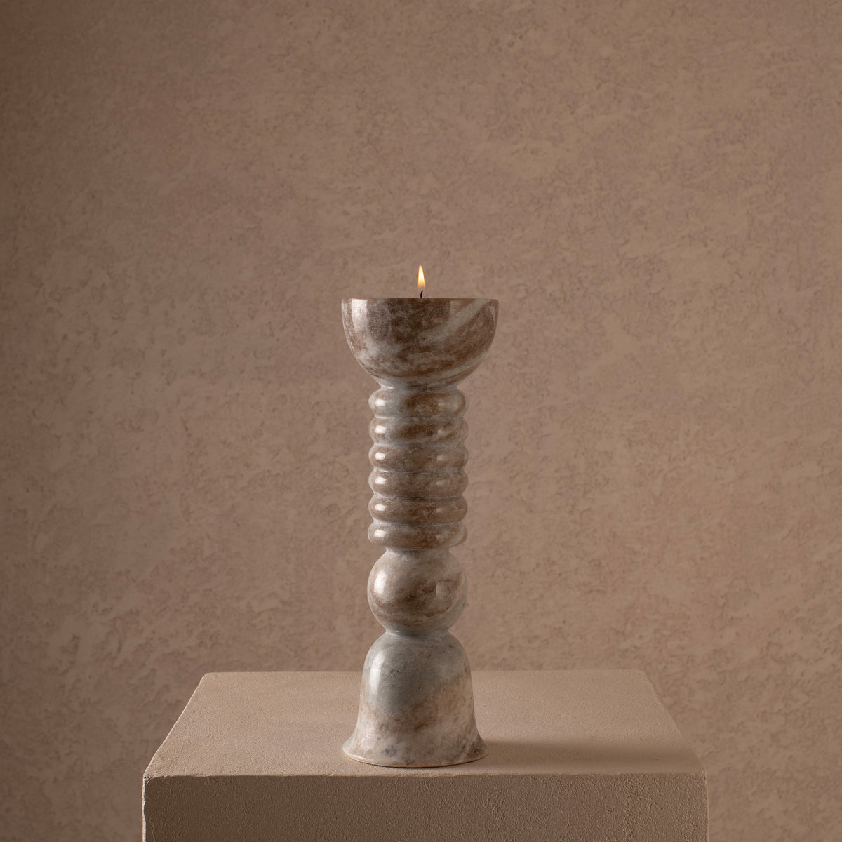 Chime candle stand -Torrento Marble — Harshita Jhamtani Designs